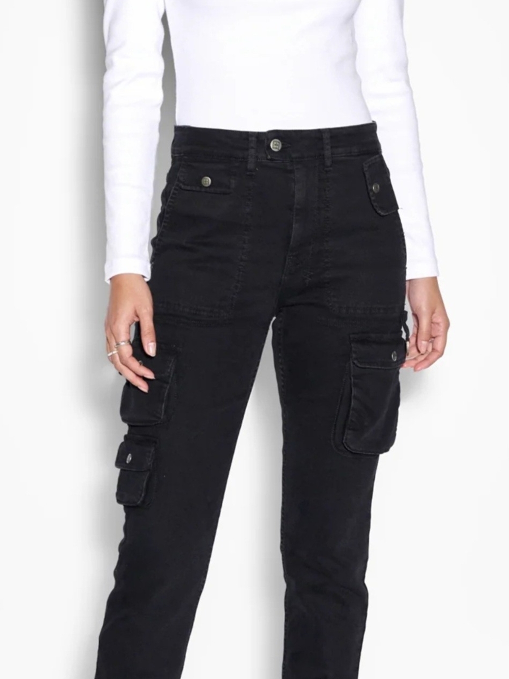 Ksubi High-Rise Black Cargo Women’s Jeans